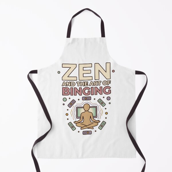 Item preview, Zen And The Art Of Binging Minimalist Meditator Design designed and sold by Seeding Serendipity.