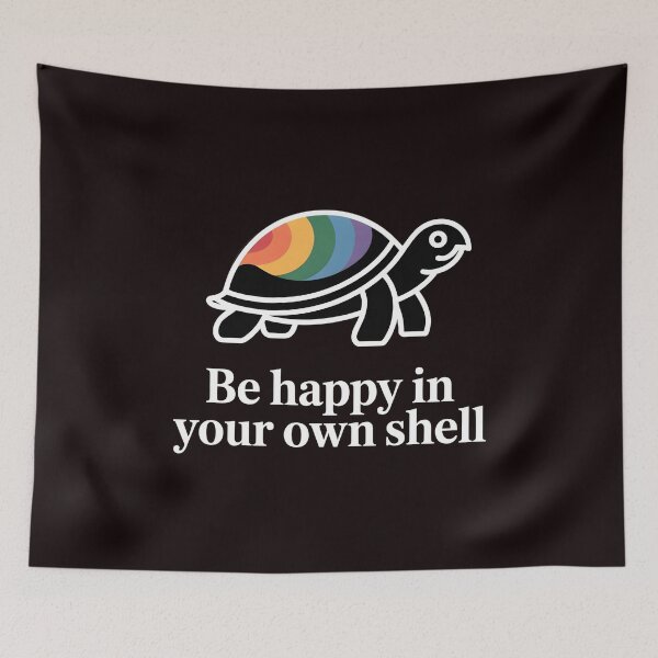 Item preview, Rainbow Turtle Be Happy In Your Own Shell Autism Awareness – Autism Pride Positive Message designed and sold by Redgiant87x.