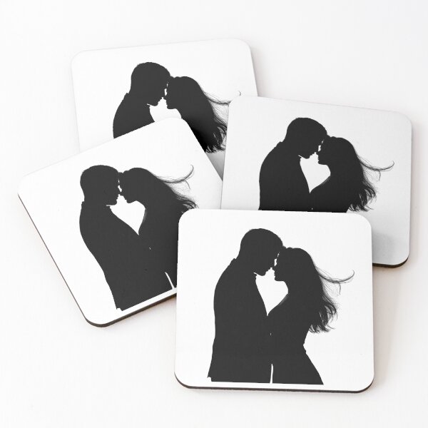 Item preview, Romantic Couple Silhouette – Love & Intimacy Minimalist Design designed and sold by Kavya Art.