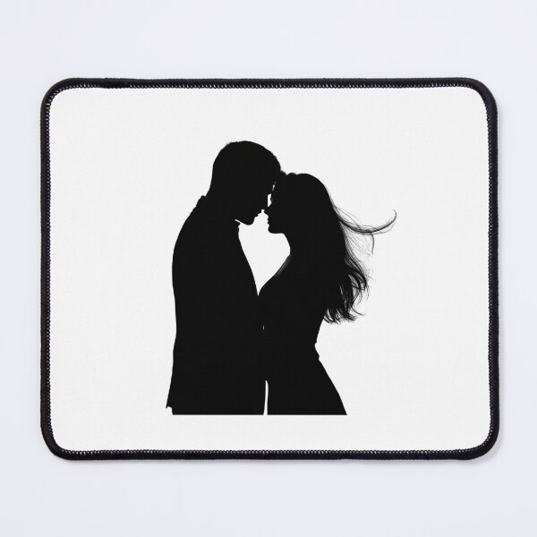 Item preview, Romantic Couple Silhouette – Love & Intimacy Minimalist Design designed and sold by Kavya Art.