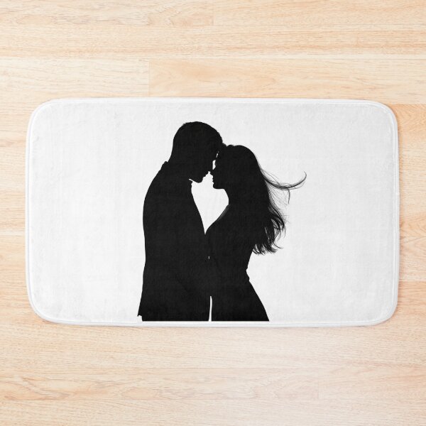 Item preview, Romantic Couple Silhouette – Love & Intimacy Minimalist Design designed and sold by Kavya Art.