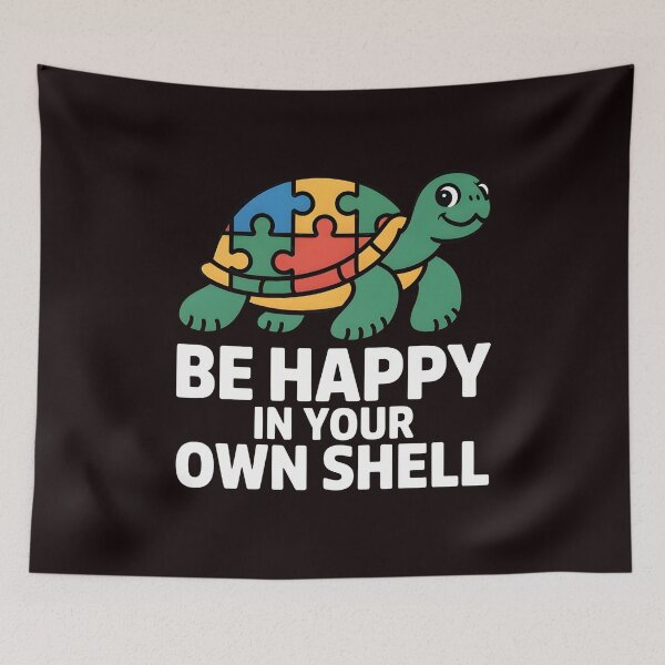 Item preview, Rainbow Turtle Be Happy In Your Own Shell Autism Awareness – Autism Spectrum designed and sold by Redgiant87x.