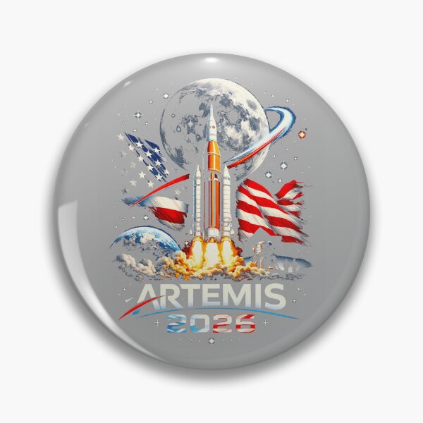 Item preview, Space Rocket Launch Mission to The Moon Artemis 2 designed and sold by GreggRoss.