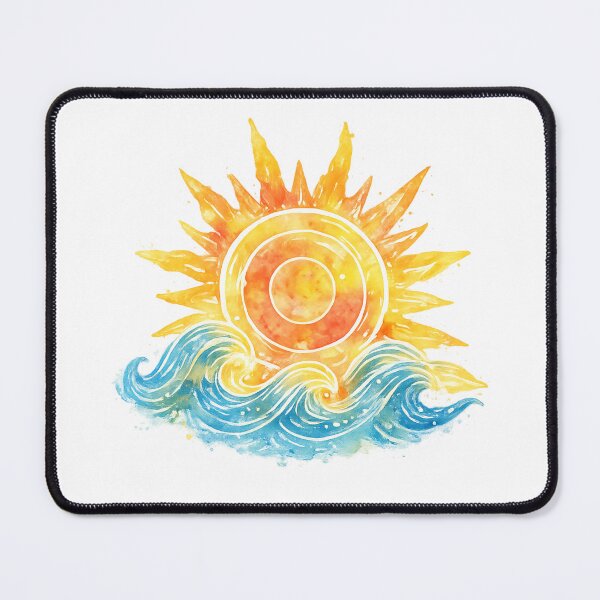 Item preview, Watercolor Sun – Warm Radiance Transparent Design designed and sold by MyTutina.