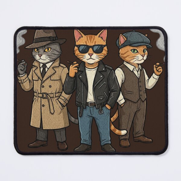 Item preview, Office Mafia Cats Funny Salary Humor Vintage Brown designed and sold by Negisandeep studio.