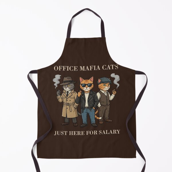 Item preview, Office Mafia Cats Funny Salary Humor Vintage Brown designed and sold by Negisandeep studio.