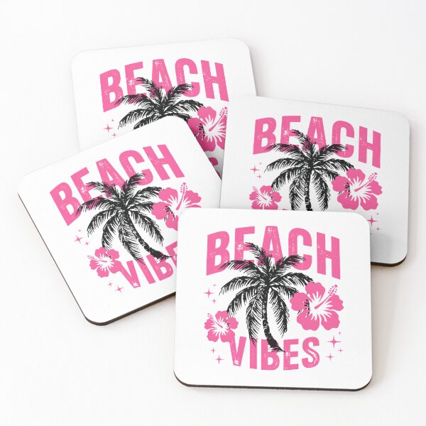 Item preview, Beach Vibes Palm Tree Aesthetic Summer Design - Tropical Pink Hibiscus Vacation Mood designed and sold by KymeraStudio25.