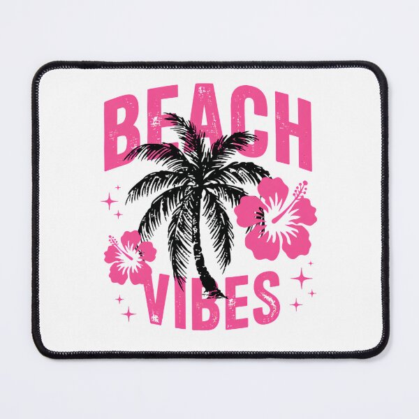 Item preview, Beach Vibes Palm Tree Aesthetic Summer Design - Tropical Pink Hibiscus Vacation Mood designed and sold by KymeraStudio25.
