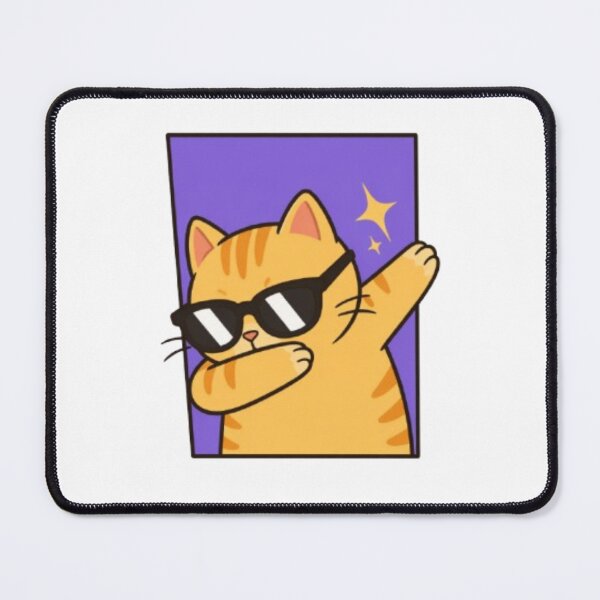 Item preview, Dabbing Cat Sticker | Cool Sunglasses Cat Dance Meme | Funny Cartoon Cat Aesthetic Design designed and sold by IconicDesignsXd.