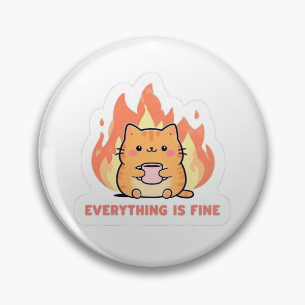 Item preview, Everything is fine savage reply sticker for genz designed and sold by MoodByte .
