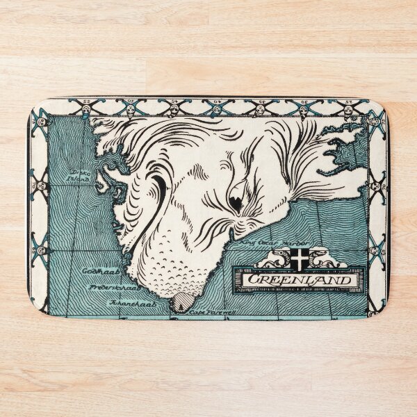 Item preview, Greenland Dog Magic Map Illustration | Luxor Price designed and sold by The Archive Alchemist.