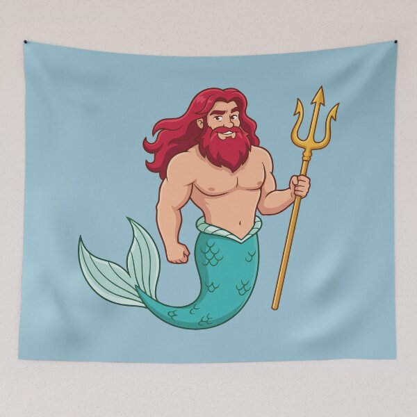 Item preview, Gay Ariel Merman Mermaid designed and sold by tigrootiger.