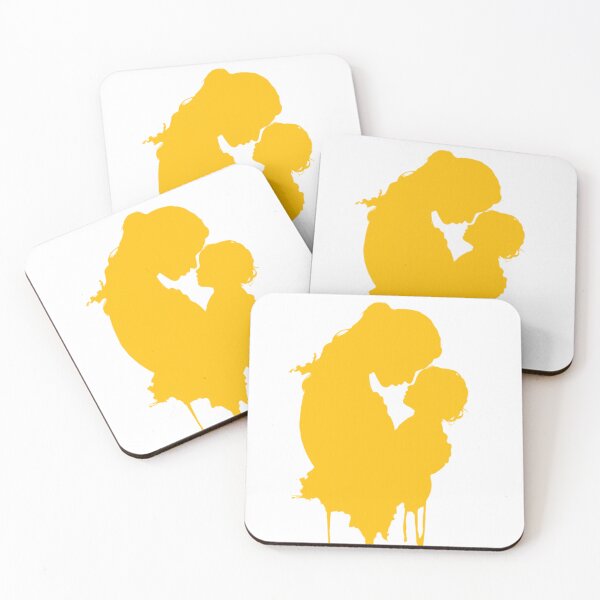 Item preview, Mother and Child Yellow Silhouette Mother's Day designed and sold by BigStar-Cart.