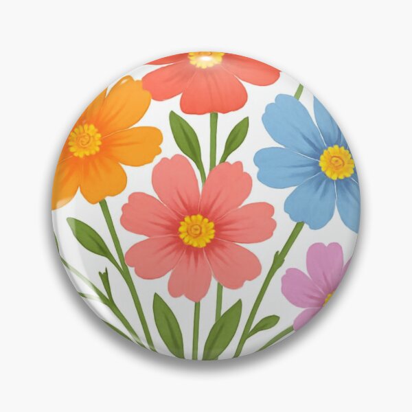 Item preview, Rainbow Cosmos Wildflower Watercolor Botanical Art designed and sold by funnyshop222.