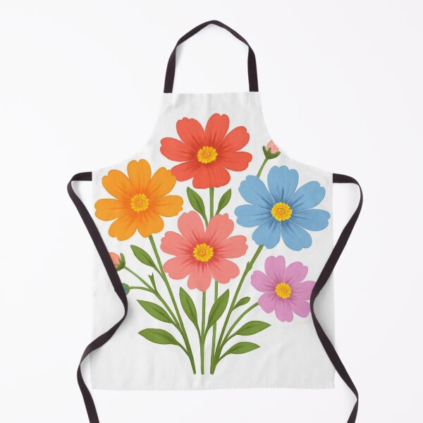 Item preview, Rainbow Cosmos Wildflower Watercolor Botanical Art designed and sold by funnyshop222.