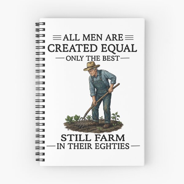 Item preview, All Men Are Created Equal Still Farming at 80 Grandpa Pride designed and sold by FreshVibe Prints.