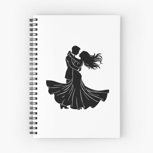 Item preview, Romantic Dancing Couple Silhouette – Elegant Love & Wedding Design designed and sold by Kavya Art.