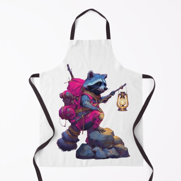Item preview, Adventure Raccoon with Lantern – Night Hiker Fantasy Animal Illustration designed and sold by Anastasiia Yurevych.