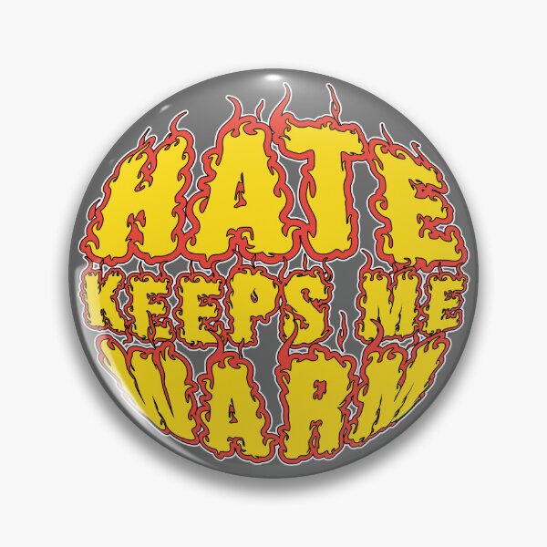 Item preview, Hate Keeps Me Warm – Red Dawn Inspired Fireball Flame Design designed and sold by Winner Chicken Dinner Designs.