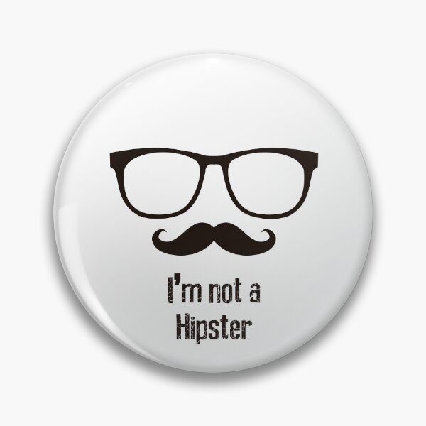 Item preview, Funny Irony Hipster Moustache Glasses Quote designed and sold by CosmicControl.