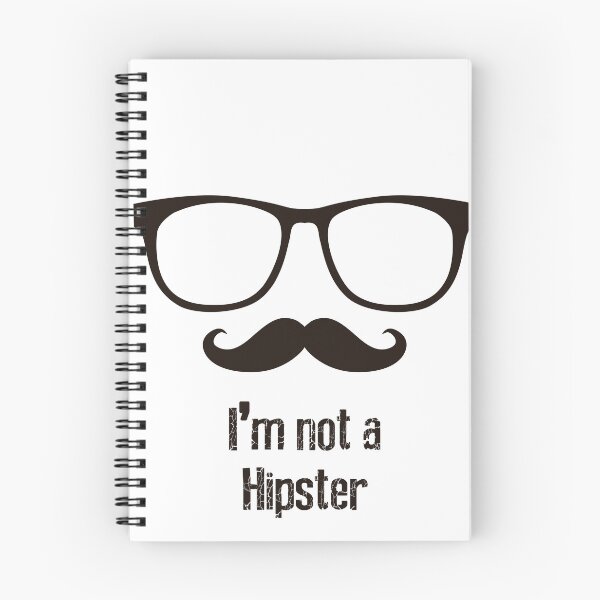 Item preview, Funny Irony Hipster Moustache Glasses Quote designed and sold by CosmicControl.