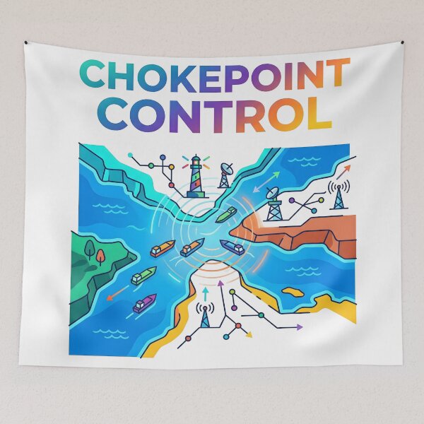 Item preview, strait of hormuz, Middle East, sea routes,  ocean route, island strait designed and sold by TrueArtVibes.