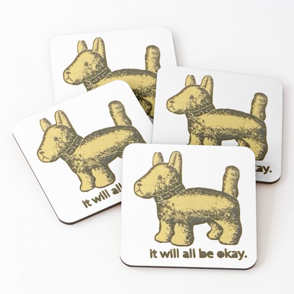 Item preview, Vintage Dog "It Will All Be Okay" Tee Design designed and sold by ladybug333.
