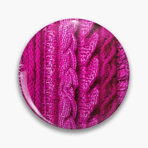 Item preview, Vibrant Hot Pink Cable Knit Texture | Cozy Chunky Yarn Pattern designed and sold by SideKickCreates.