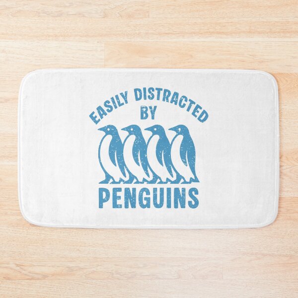 Item preview, Easily Distracted By Penguins Funny Penguin Animal Design designed and sold by Dmetalx Art Apparel.