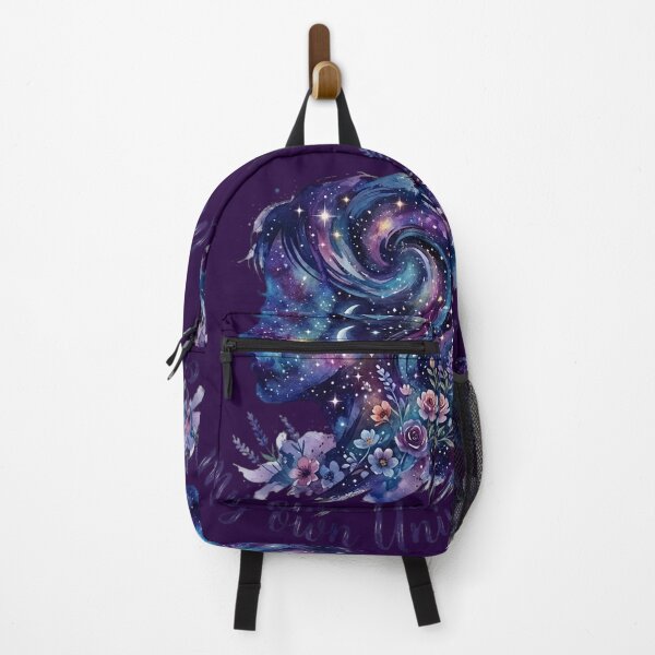 Item preview, Deep Purple My Own Universe Floral Galaxy Mother Earth Silhouette Navy Blue Earth's Month designed and sold by VISO-art.