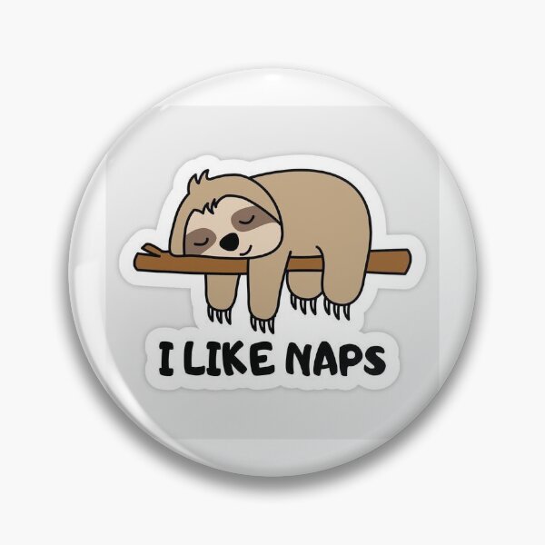 Item preview, i like naps cute sloth aesthetic sticker for genz designed and sold by MoodByte .