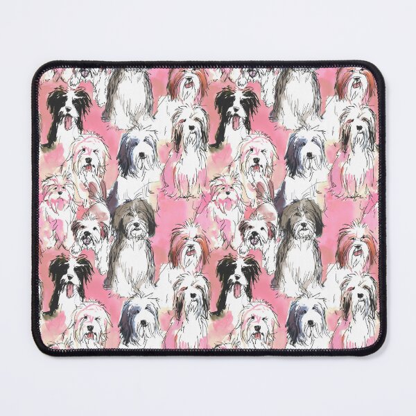 Item preview, Copy of Tibetan terrier loose sketch yellow designed and sold by Alessandro Remo Mazzoni Remotextiles.