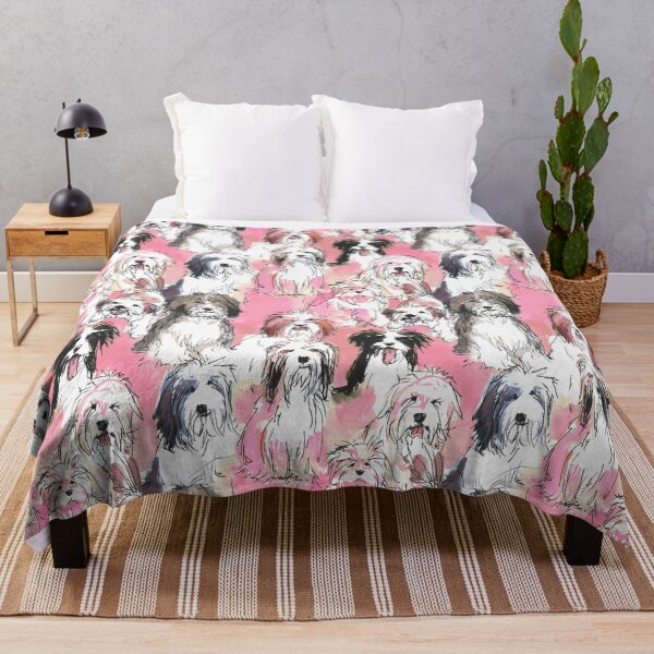 Item preview, Copy of Tibetan terrier loose sketch yellow designed and sold by Alessandro Remo Mazzoni Remotextiles.