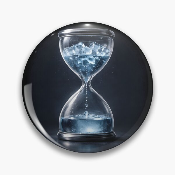 Item preview, Melting Time – Hourglass Environmental Awareness Graphic designed and sold by FunkyVista.