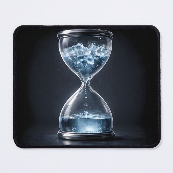 Item preview, Melting Time – Hourglass Environmental Awareness Graphic designed and sold by FunkyVista.