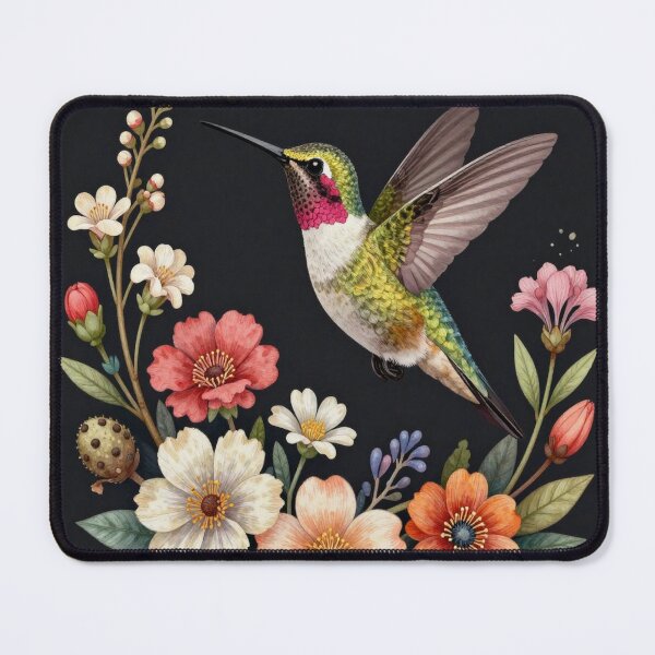 Item preview, Garden Spirit — Watercolour Hummingbird Fine  designed and sold by GrowNest.