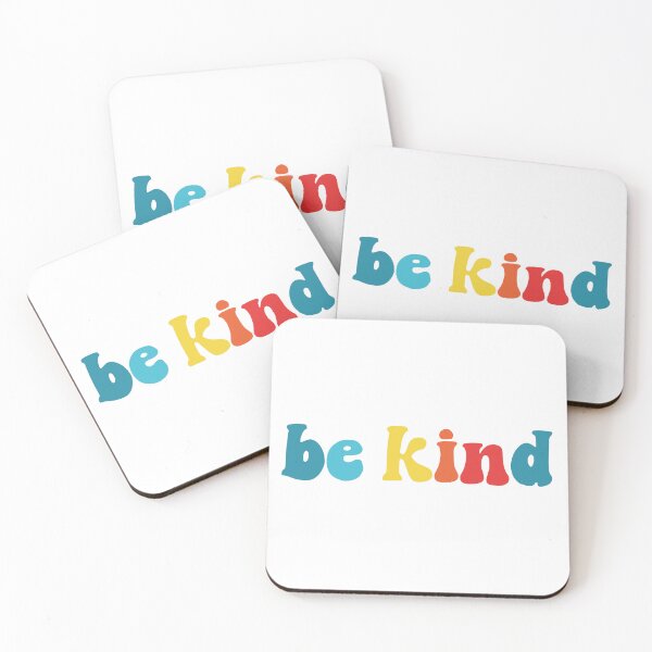 Item preview, Retro Be Kind Horizontal Colorful Typography Design designed and sold by Vision Crafted.