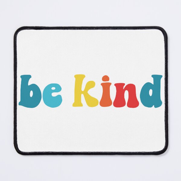 Item preview, Retro Be Kind Horizontal Colorful Typography Design designed and sold by Vision Crafted.