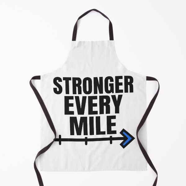Item preview, Stronger Every Mile Minimalist Typography Running Motivation Graphic designed and sold by FunFitLife Studio.