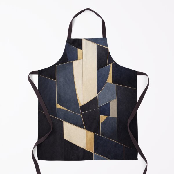 Item preview, Navy Gold Geometric Abstract Print designed and sold by Ombrya.