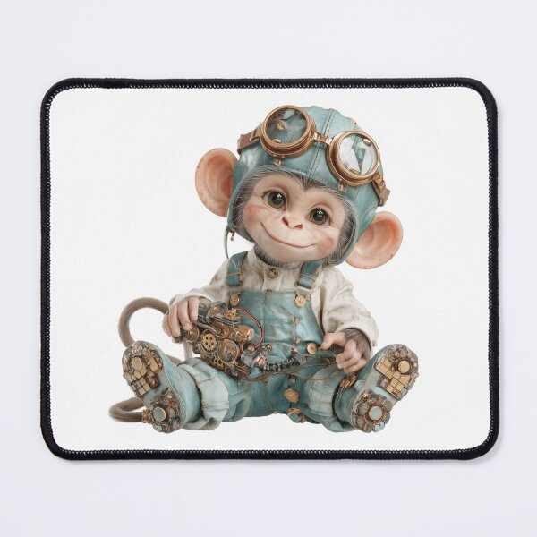 Item preview, Steampunk Cute Monkey designed and sold by FoxJonesCo.