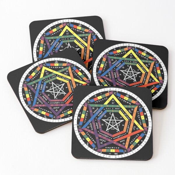 Item preview, Sigillum Dei Aemeth Enochian Tablet Colored designed and sold by signsandsymbols.