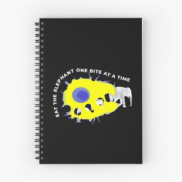 Item preview, Eat the Elephant One Bite at a Time – Surreal Cell Phagocytosis Motivational Art | Overwhelm, Productivity & Mindset Design designed and sold by ChiaraPagani.