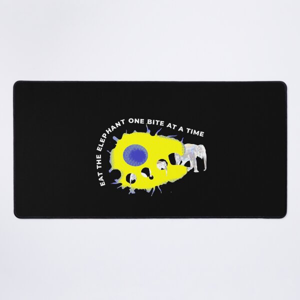 Item preview, Eat the Elephant One Bite at a Time – Surreal Cell Phagocytosis Motivational Art | Overwhelm, Productivity & Mindset Design designed and sold by ChiaraPagani.