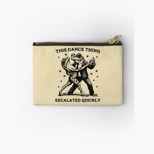Item preview, This Dance Thing Escalated Quickly Funny Frog Couple Internet Meme designed and sold by Dmetalx Art Apparel.