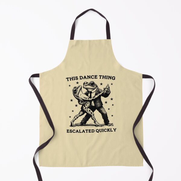 Item preview, This Dance Thing Escalated Quickly Funny Frog Couple Internet Meme designed and sold by Dmetalx Art Apparel.