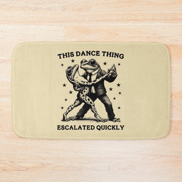 Item preview, This Dance Thing Escalated Quickly Funny Frog Couple Internet Meme designed and sold by Dmetalx Art Apparel.