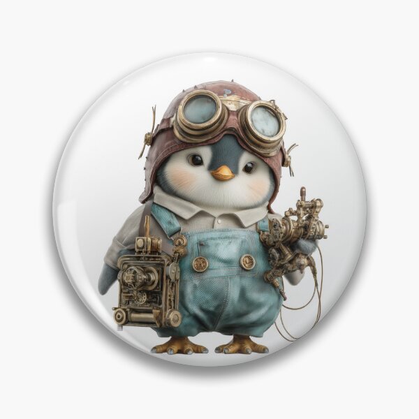 Artikelvorschau, Steampunk-Pinguin-Karten und -Kunstwerke entworfen und verkauft von FoxJonesCo.