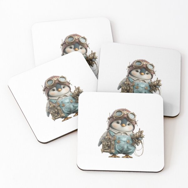 Item preview, Steampunk Penguin Cards and Artworks designed and sold by FoxJonesCo.