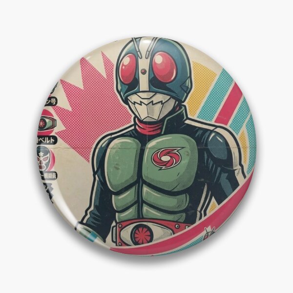 Item preview, Japanese Tokusatsu Hero Helmet Kamen Rider Retro Art T-Shirt designed and sold by zumerdiego.